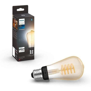 Philips Hue White Ambiance, E27 Filament ST64 Verbund-LED-Lampe, Bluetooth-kompatibel, funktioniert mit Alexa, Google und Homekit