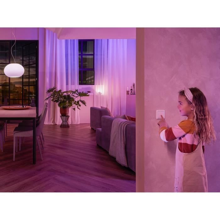 Philips Hue Wandleuchte, weiß, funktioniert mit Alexa, Google Assistant und Apple Homekit