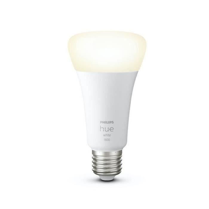 Philips Hue White, LED-Verbund LED E27 100W, 1600 Lumen, Bluetooth-kompatibel, funktioniert mit Alexa, Google, Homekit