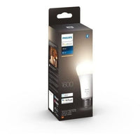 Philips Hue White, LED-Verbund LED E27 100W, 1600 Lumen, Bluetooth-kompatibel, funktioniert mit Alexa, Google, Homekit