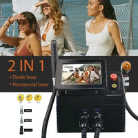 Laser-Tätowierungsentfernungsmaschine, Pico-Sekunden-Technologie, mehrfach