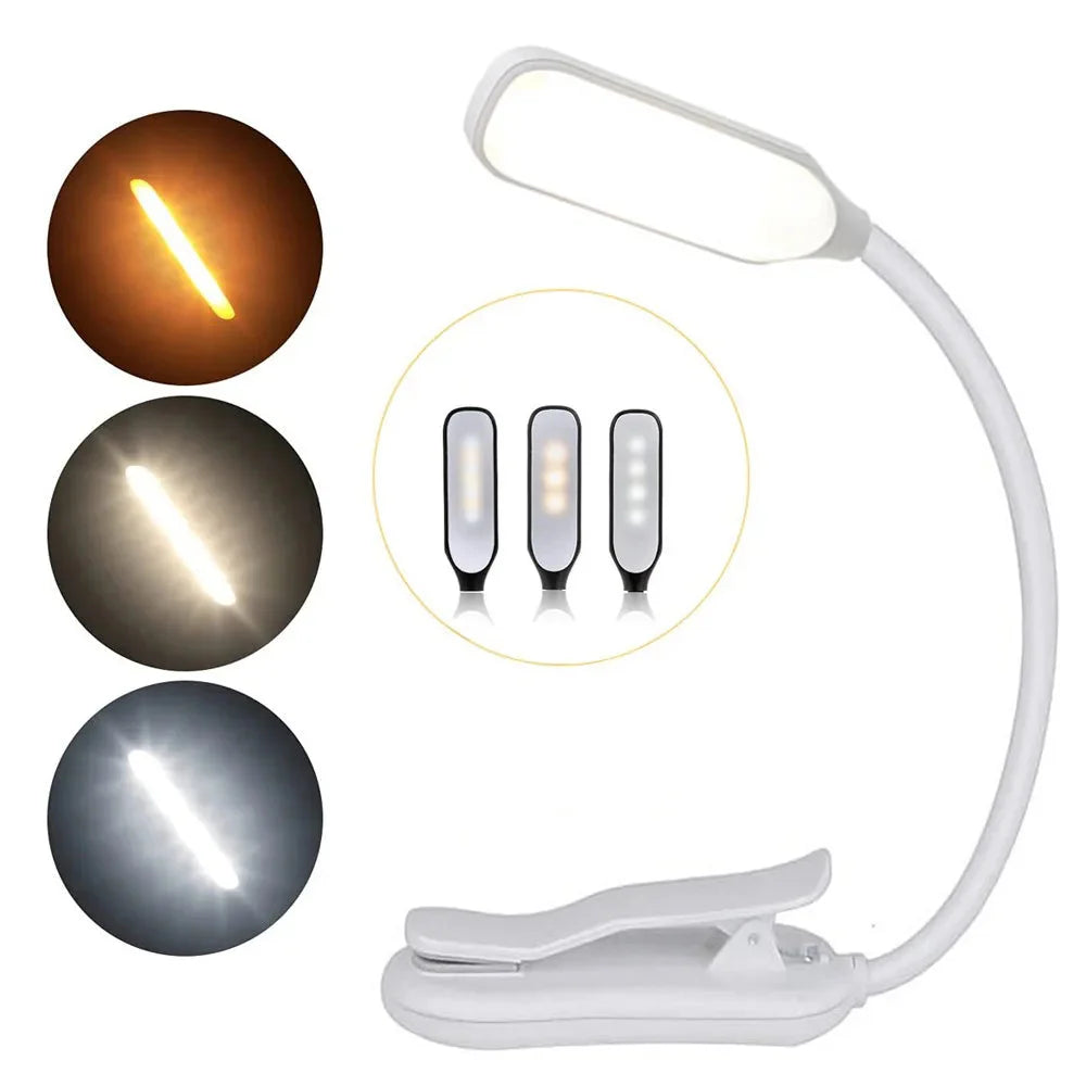 Readiva LED Leselampe | Flexibel & USB-Akku | 9 Lichtmodi & Clip | Warm- bis Kaltweiß 7