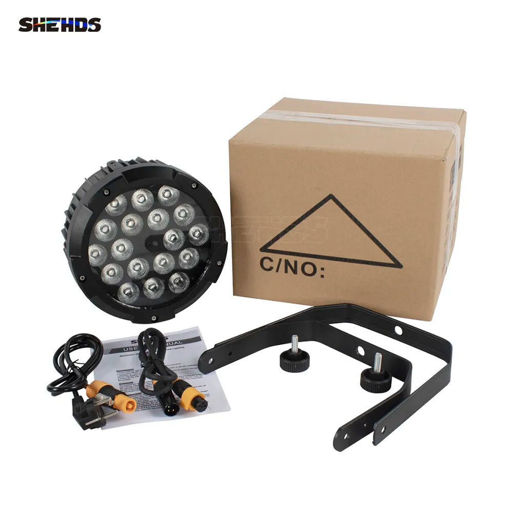 LED-Par-Beleuchtung, wasserdicht, RGBWA+UV, DMX 6/10 Kanäle