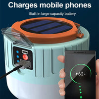 Solance LED Campinglampe | Solar & USB | 3 Modi & Fernbedienung | 60W Outdoor Laterne 1