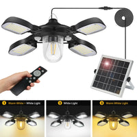 SolarBright | Solar-Pendelleuchte | 192 LEDs | Mit Fernbedienung & Bewegungssensoren 0