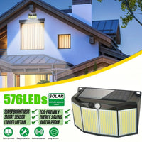 SolarMax | LED Strahler Außen | 576 LEDs Bewegungssensor | IP65 Solar Flutlicht 7