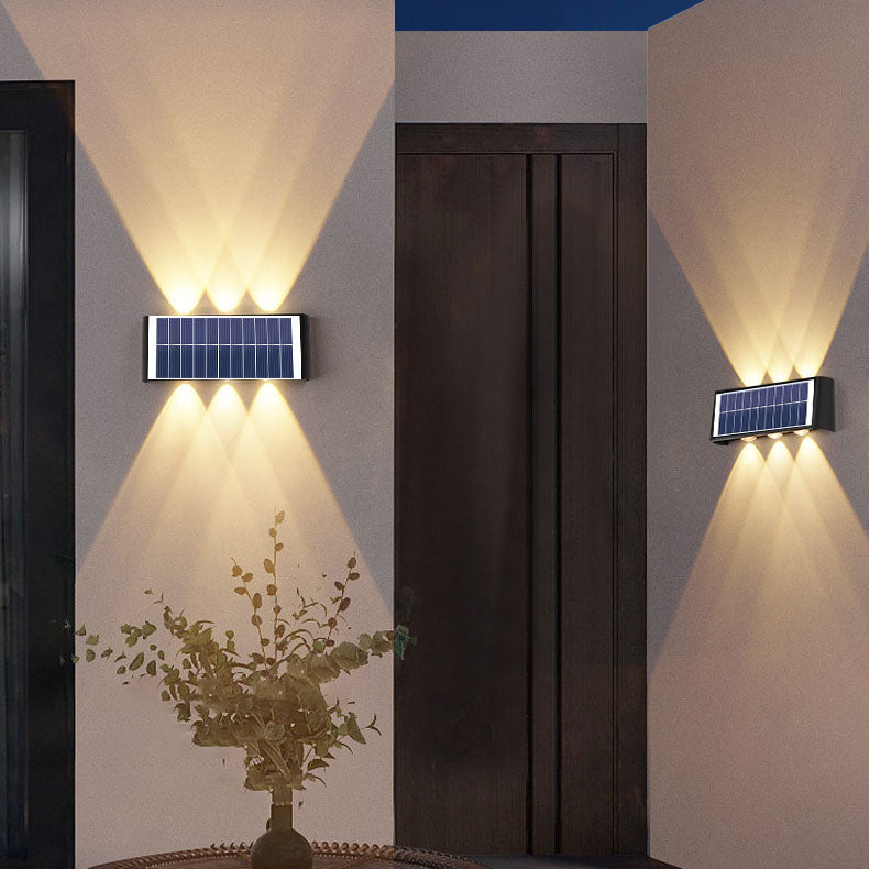 SolaraMax Solar-Wandleuchte | Modernes Design | Solarbetrieben | IP56 Wasserdicht | Energieeffizient 12