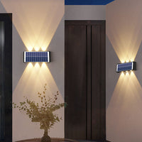 SolaraMax Solar-Wandleuchte | Modernes Design | Solarbetrieben | IP56 Wasserdicht | Energieeffizient 12