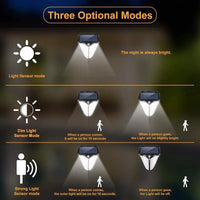 Solarya LED Solar-Wandleuchte | 38 LEDs & Bewegungsmelder | IP65 Wasserdicht | Schwarz 4