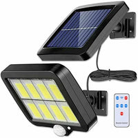 Solivor Solarleuchte mit Bewegungssensor | Kabellos & Wetterfest | 3 Modi | 100 COB-LEDs 0