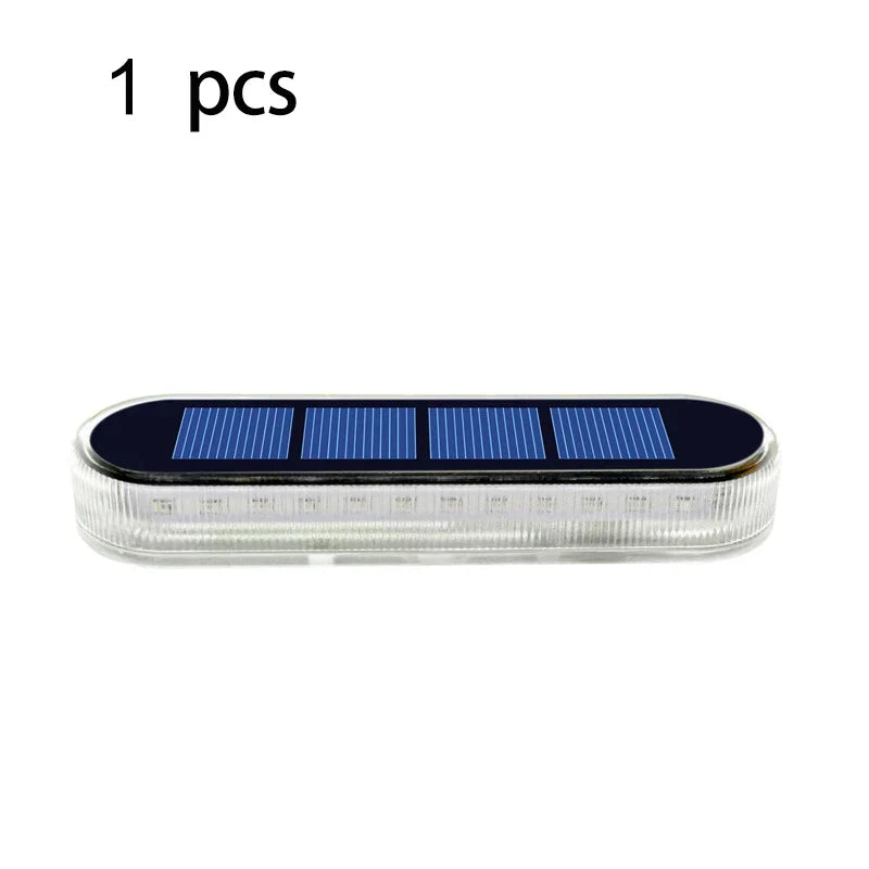 Stellora Solarlicht | 360° LED Stufenbeleuchtung | IP68 | Warm-/Kaltweiß/Blau | 10h Laufzeit 0