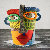 Stylish abstract art plant pot ornaments 6