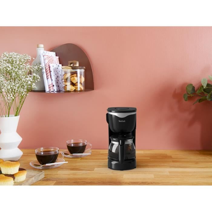 Tefal CM340811 Perfectta Filterkaffeemaschine, Fassungsvermögen 0,6 l, Auslaufschutz, Ein-/Aus-Beleuchtung, Warmhaltefunktion für 30 Minuten, automatische Abschaltung