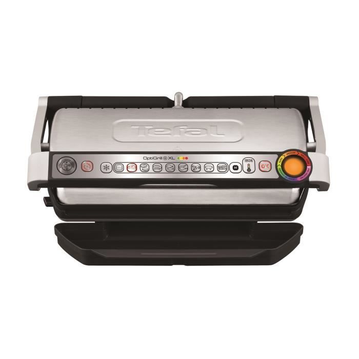 TEFAL GC724D12 Optigrill+ XL Grillplatten, 9 Programme, manueller Modus, Zubehör, XL-Kokosgrill, zusätzliches Zubehör