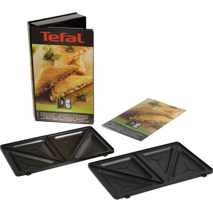 TEFAL Accessoires XA800212 Set mit 2 Croque Triangle Borden Snack Collectie