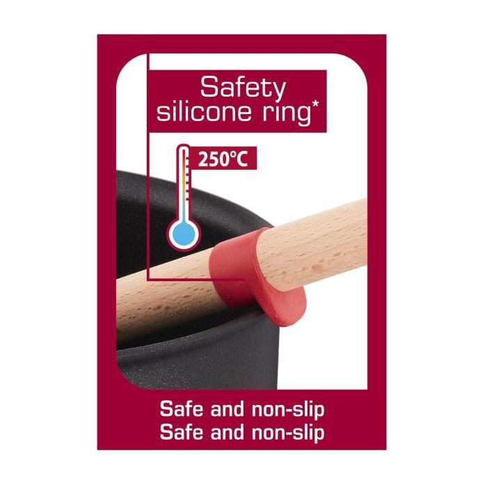 TEFAL INGENIO Lepel K1180214 schwarz und rot