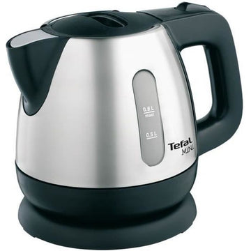 Tefal BI812510 MINI INOX Wasserkocher, Fassungsvermögen 0,8 l, abnehmbarer Wasserkocher, 360°-Basis, verborgene Erwärmung, niedriges Wasserniveau