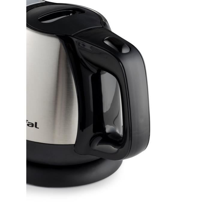 Tefal BI812510 MINI INOX Wasserkocher, Fassungsvermögen 0,8 l, abnehmbarer Wasserkocher, 360°-Basis, verborgene Erwärmung, niedriges Wasserniveau