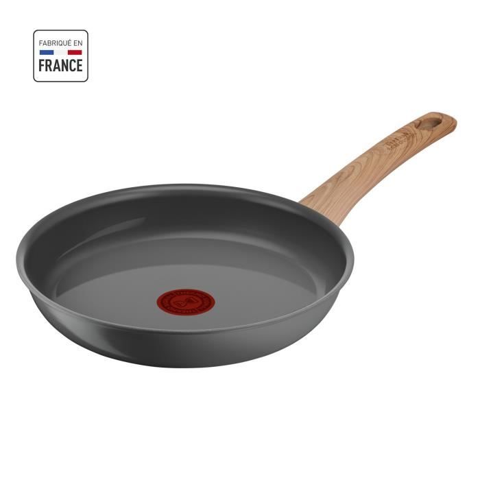 Tefal Kochtopf 24 cm, Induktion, Anti-Back-Keramik-Backofen, recycelt, gezackter Kochtopf, hergestellt in Frankreich, Erneuerung C4250413
