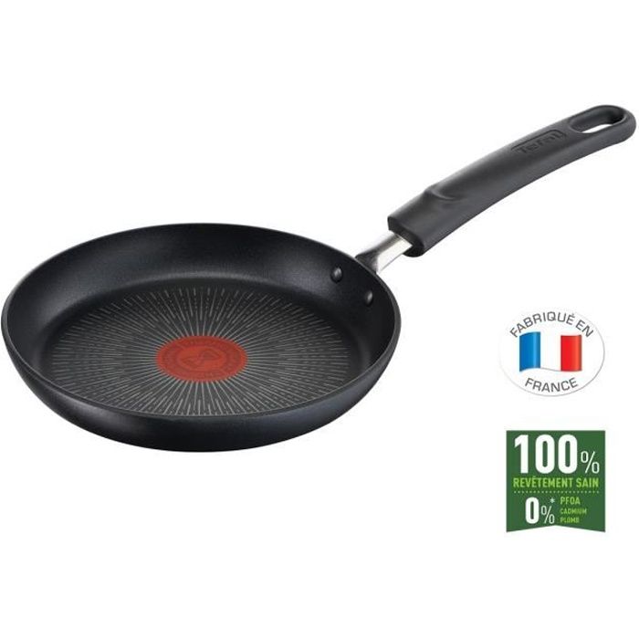 TEFAL G2550102 19 cm UNLIMITED Pfanne – Geeignet für alle Kochplatten inklusive Induktion – Schwarz