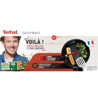 TEFAL G2550102 19 cm UNLIMITED Pfanne – Geeignet für alle Kochplatten inklusive Induktion – Schwarz