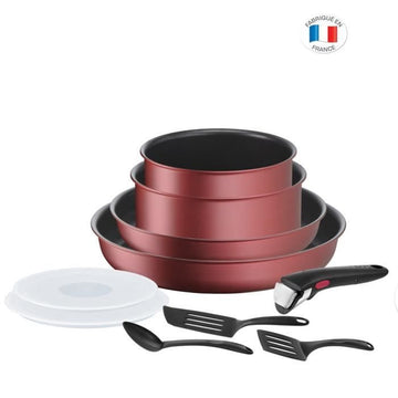 Tefal Ingenio Kookset 10 Zoll, Induktion, Stevige Anti-Back-Funktion, Kochfunktion, hergestellt in Frankreich L3989502