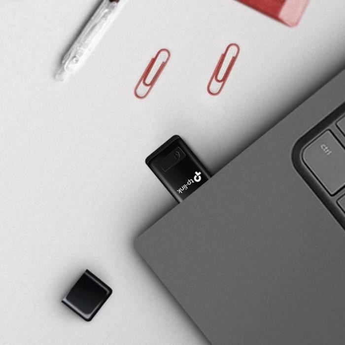 WLAN-USB-Stick – TP-Link – 300 Mbit/s, um einen Computer mit einem drahtlosen Netzwerk zu verbinden und Supersnel-Internet zu nutzen