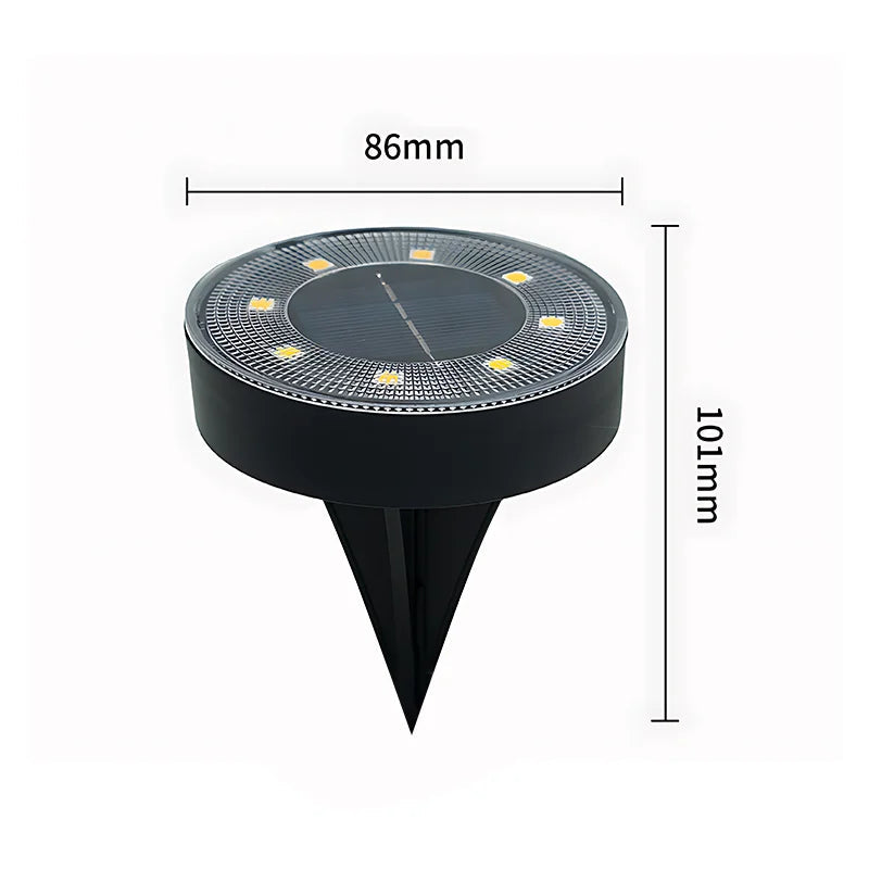 Terraluna Solar Bodenleuchte | Edelstahl | IP68 Schutz | 8 LEDs 6