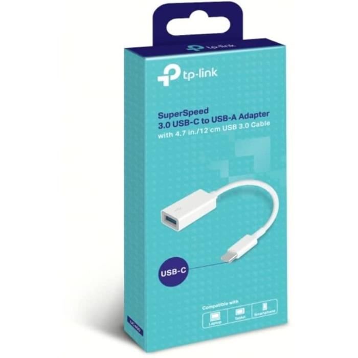 TP-Link UC400 Ultraschneller USB 3.0 Typ-C zu USB Typ-A Adapter