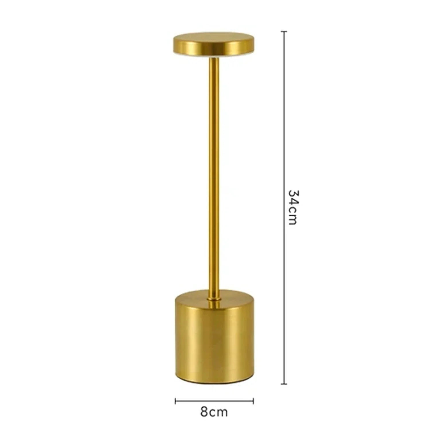 Valoria Touch Tischlampe | Kabellos & Dimmbar | Warmweiß LED | Aluminiumgehäuse 7