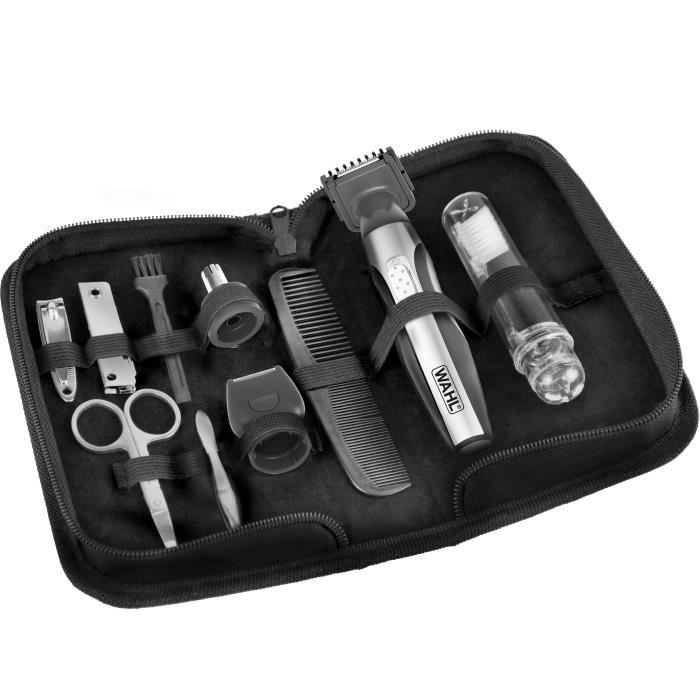WAHL 05604-616 – Deluxe Reisset – Präzisionstrimmer, Lithium-Ionen-Akku und Toiletten – Draaikop – Kam