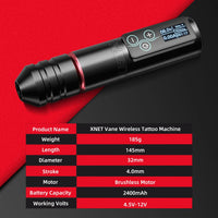 Kabelloses Tattoo-Maschinen-Set, bürstenloser Motor, 2400mAh Akku