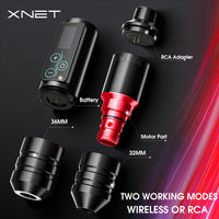 Kabelloses Tattoo-Maschinen-Set, bürstenloser Motor, 2400mAh Akku