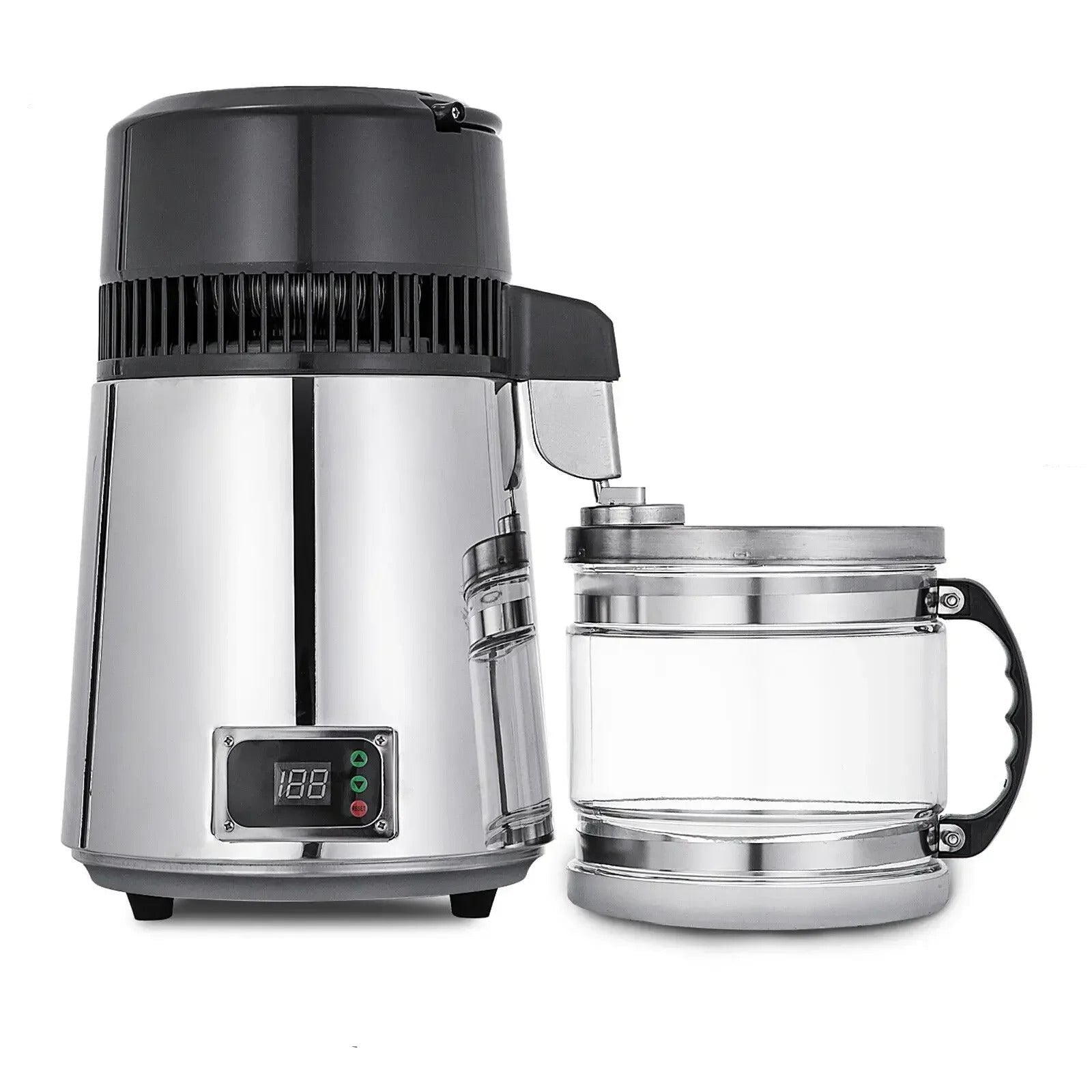 Wasserdestilliergerät, 4L Fassungsvermögen, digitales Display, 750W