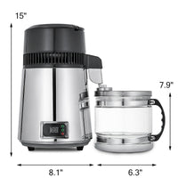 Wasserdestilliergerät, 4L Fassungsvermögen, digitales Display, 750W