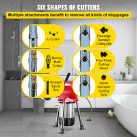 Elektrischer Afvoerreiniger 20-125MM - Boorpijp Ontstopper Toilet Rioolontstopper Set