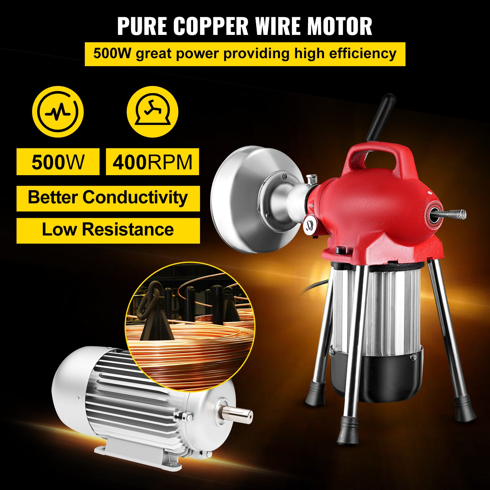 Elektrischer Afvoerreiniger 20-125MM - Boorpijp Ontstopper Toilet Rioolontstopper Set