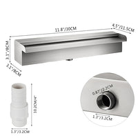 Pool Springbrunnen, Edelstahl, Wasserfall-Effekt, Einfache Installation