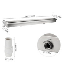 Pool Springbrunnen, Edelstahl, Wasserfall-Effekt, Einfache Installation