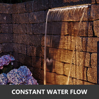 Pool Springbrunnen, Edelstahl, Wasserfall-Effekt, Einfache Installation