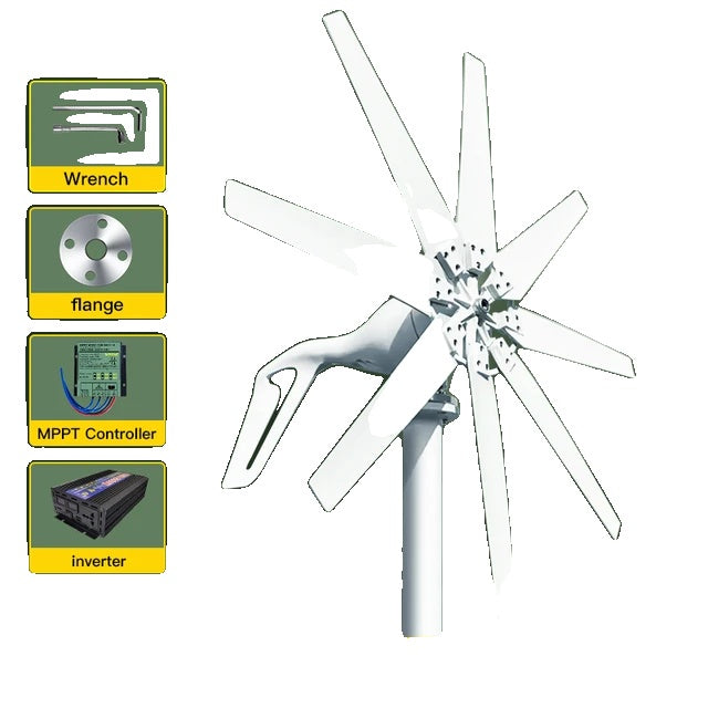 Wind Turbine Generator, 1000w Power Output, Free Energy Generation