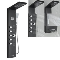 Bathroom Shower Panel Tower System, Wall-Mounted Mixer Tap, Spa-Like Massage Experience