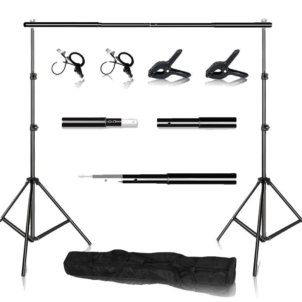 Photography Background Stand, Telescopic Crossbar, Carrying Bag