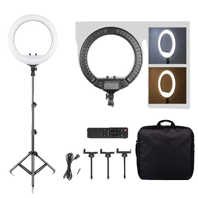 Selfie Ring Light, LED Video Lamp, Statiefstandaard