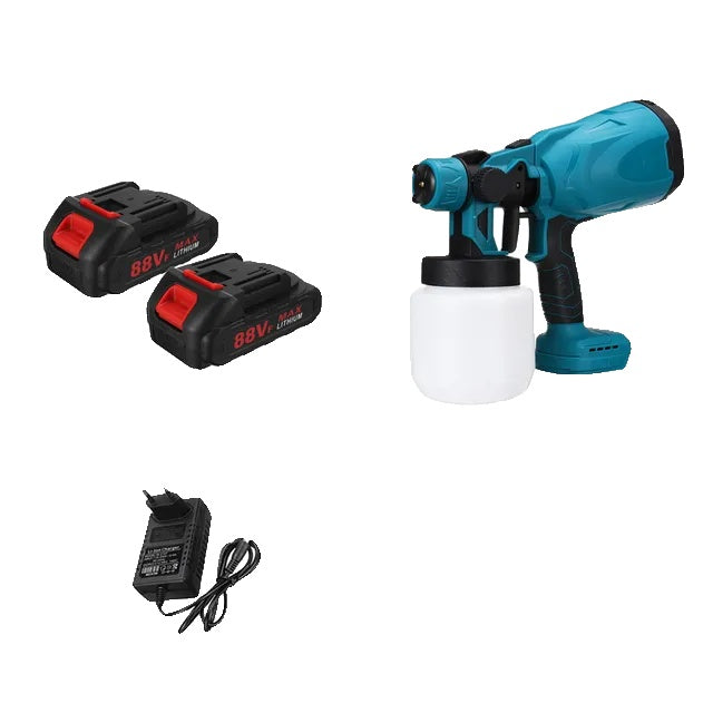 Cordless Paint Sprayer, 20V, High Speed, 800ML Capacity, Adapted for 18V Makita Battery