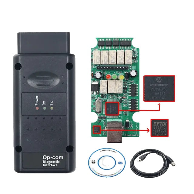 Opcom V195, OBD 2 Code Reader, Opel Fahrzeug Diagnosewerkzeug