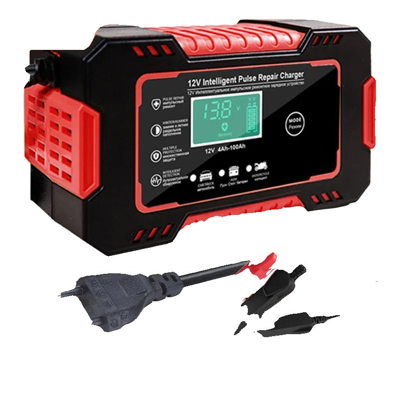 Car Battery Charger, 12V, Fully Automatic, Digital Display