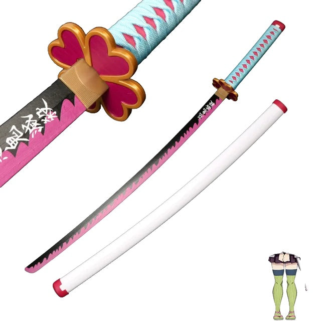 Demon Slayer Sword, 104 cm Length, Wooden Samurai Design