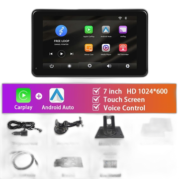 7 inch Car Stereo MP5 Player with Carplay, Android Auto, Bluetooth - Na