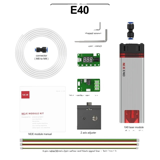 Laser Module, 80W Hoog Vermogen, Lucht Ondersteuning